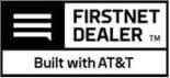 A black and white logo for first time dealer.