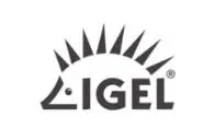 A black and white picture of the logo for ligel