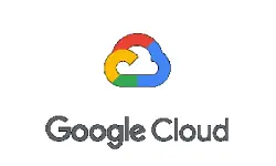 A logo of google cloud