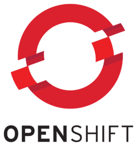 A red circle with the word " openshift " underneath it.